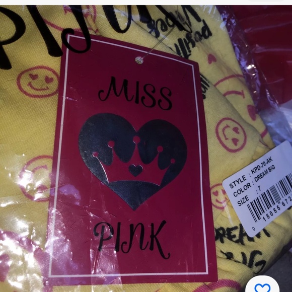 Miss Pink Girls Yellow Dream Big Sleeveless Dress Size 7 NEW - Picture 6 of 9